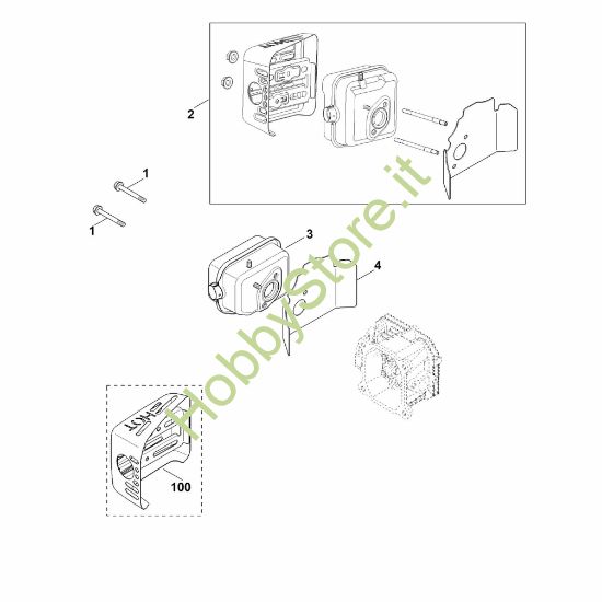 Picture of F - Scarico XT-675 (XT675-3098)